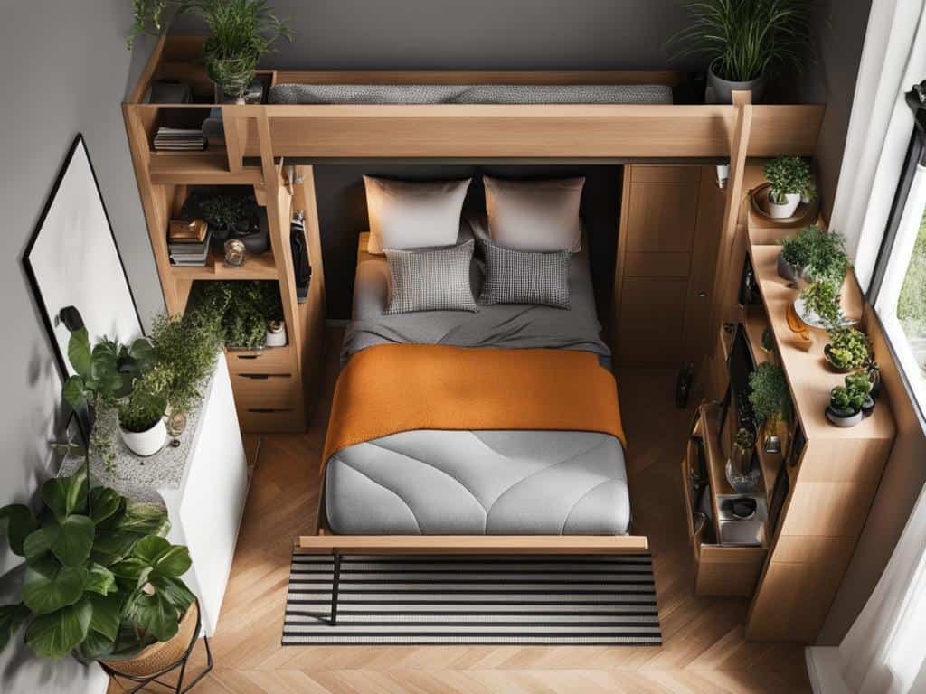 small apartment decor, space-saving ideas